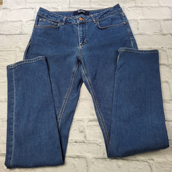 Boden British Women's Jeans The Trafalgar Straight Leg Dark Wash size 8L Long - Picture 4 of 13